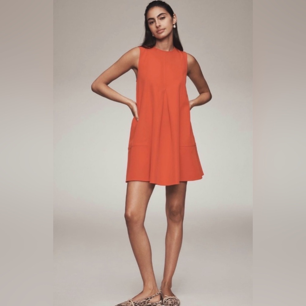 Anthropologies Crew Neck Swing Sleeveless Dress size S NWT